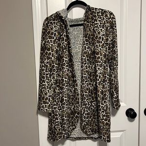 Blumin Hooded Animal Print Lounge Wear Size M
